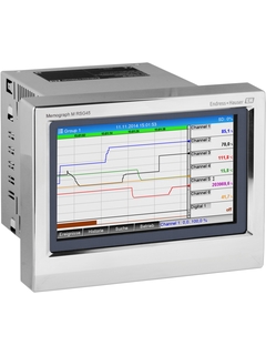 Advanced Data Manager Memograph M, RSG45 with stainless steel front and touch operation