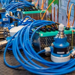 Ethernet-APL load test setup at Endress+Hauser in Reinach, Switzerland, with more than 240 devices.