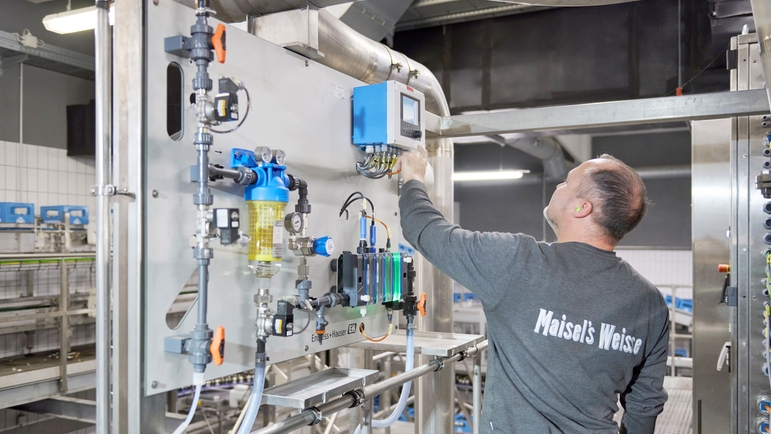 Disinfection panel, disinfection measurement and dosage in bottle washing