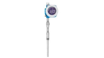 Ilustración del sensor de temperatura RTD TMT162R con transmisor indicador para campo