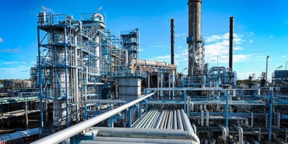 Refinería con una solución de Endress+Hauser