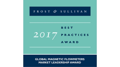 Endress+Hauser was recognized with the Global Market Leadership Award for electromagnetic flowmeters