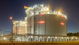 Medición de nivel en tanques de gas natural licualdo, GNL en la industria de petróleo y gas