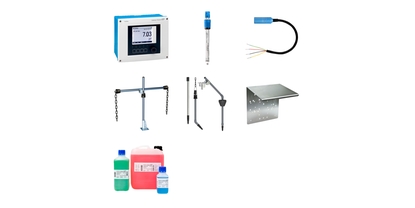 Punto de medición del pH con sensor de vidrio para aplicaciones de aguas residuales